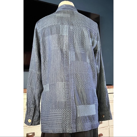 Johnny Was Thora Trapunto Embroidered Denim Jacket S - Picture 4 of 14